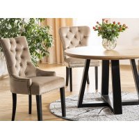 Scaun Tapitat EDWARD VELVET Genarom SN Negru / Bluvel 19